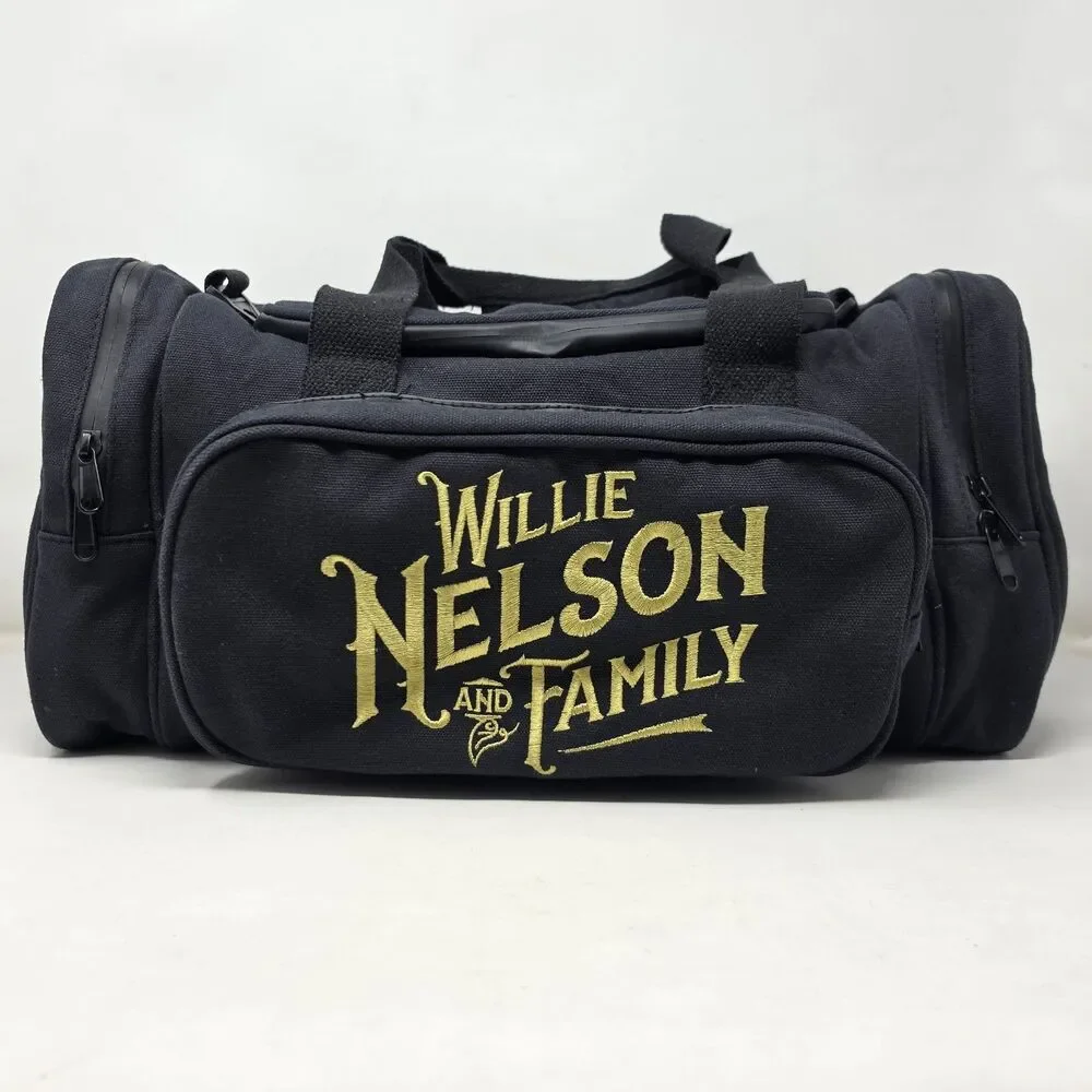 Willie Nelson & Family Embroidered Duffel Bag Gym Carry-on Country Music Legend